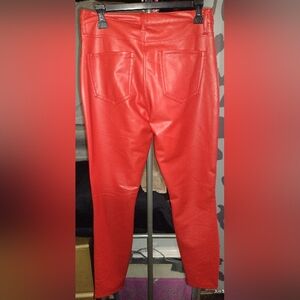 NY&Co. Women's size 8 Red faux leather pants. NWT